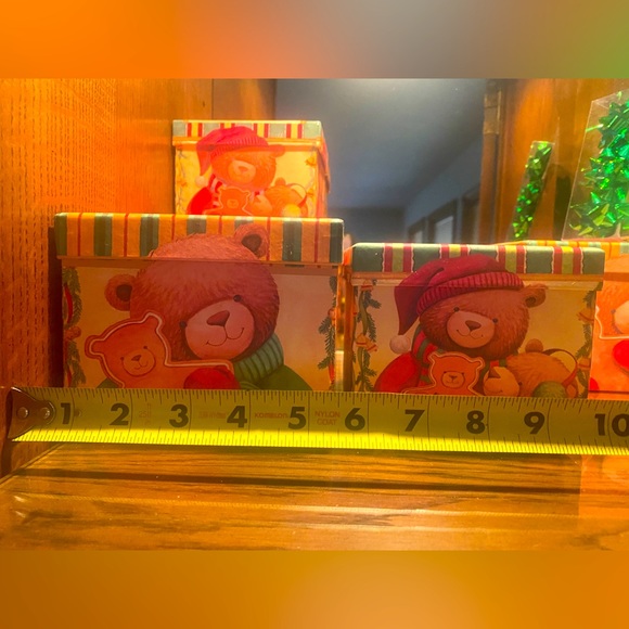 🧸LINDY BOWMAN🧸6-PC CHRISTMAS TEDDY BEAR GIFT 🎁’S SMALL & MEDIUM + MINI BOW’S - Picture 9 of 10